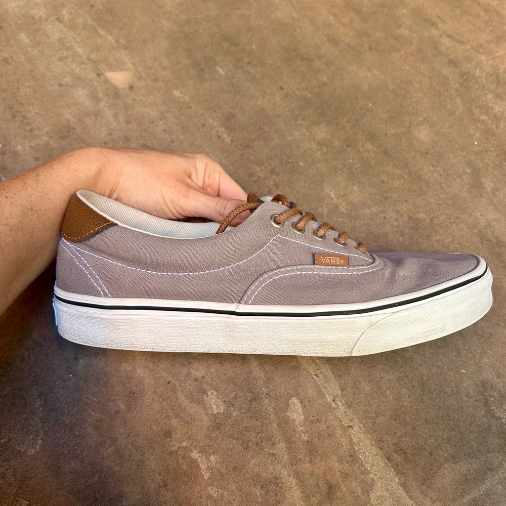Vans Gray and Brown Era 59 Shoes